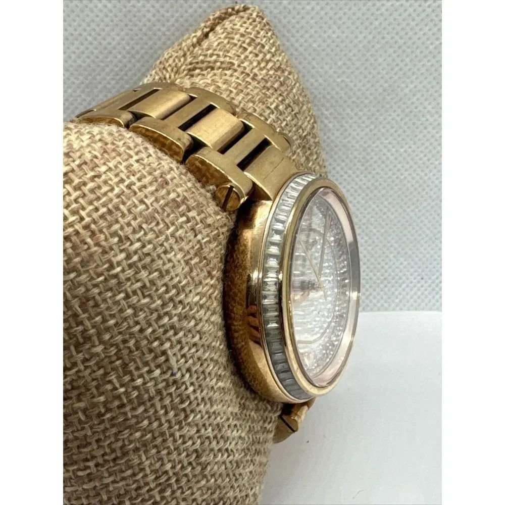 Michael Kors Skylar MK5868 Women Crystal Pave Dial Rose Gold Wrist Watch JNA807